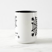 Personalisiert Spiderweb Halloween Tasse (Zentrum)