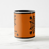 Personalisiert Spiderweb Halloween Tasse (Zentrum)