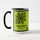 Personalisiert Spiderweb Halloween Tasse (Links)