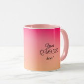 Personalisiert spielende Katze mit Garn Tasse (VorderseiteRechts)