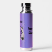 Personalisiert spielende Katze mit Garn Trinkflasche (Links)