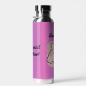 Personalisiert spielende Katze mit Garn Trinkflasche (Rechts)