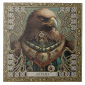 Personalisiert Spirit Eagle Tribal Altarpiece Fliese (Vorderseite)