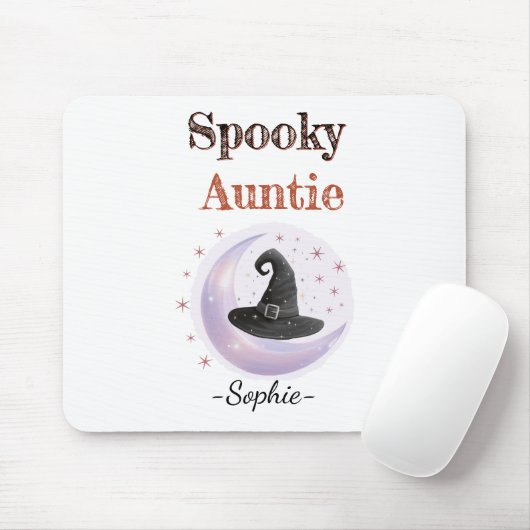 Personalisiert Spooky Auntie Mousepad (Mit Mouse)