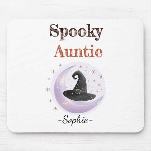 Personalisiert Spooky Auntie Mousepad (Vorne)