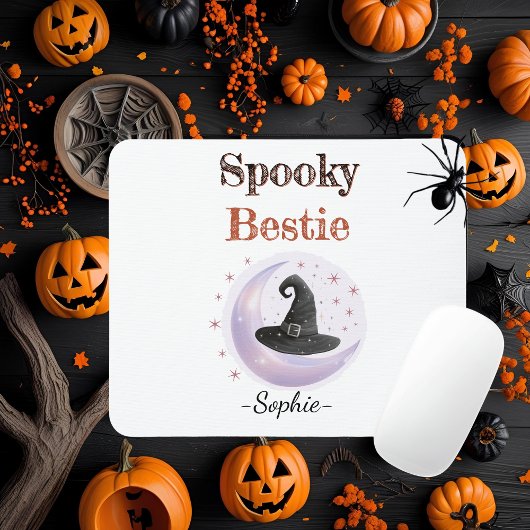Personalisiert Spooky Bestie Mousepad