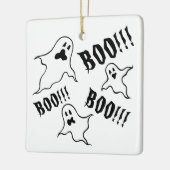 Personalisiert Spooky Halloween-Geister Keramikornament (Links)