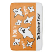 Personalisiert Spooky Halloween Ghosts Bath Mat Badematte (Vorderseite Vertikal)