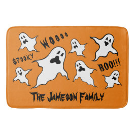 Personalisiert Spooky Halloween Ghosts Bath Mat Badematte