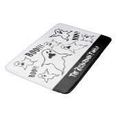 Personalisiert Spooky Halloween Ghosts Bath Mat Badematte (Schrägansicht)