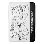 Personalisiert Spooky Halloween Ghosts Bath Mat Badematte (Vorderseite Vertikal)