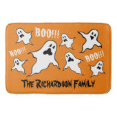 Personalisiert Spooky Halloween Ghosts Bath Mat Badematte (Vorderseite)