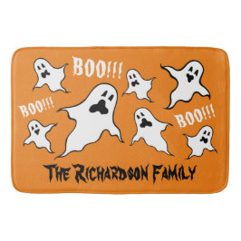 Personalisiert Spooky Halloween Ghosts Bath Mat Badematte