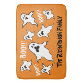 Personalisiert Spooky Halloween Ghosts Bath Mat Badematte (Vorderseite Vertikal)