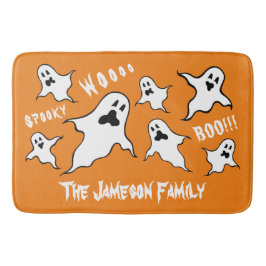 Personalisiert Spooky Halloween Ghosts Bath Mat Badematte