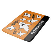 Personalisiert Spooky Halloween Ghosts Bath Mat Badematte (Schrägansicht)