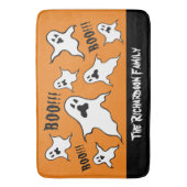 Personalisiert Spooky Halloween Ghosts Bath Mat Badematte (Vorderseite Vertikal)