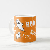Personalisiert Spooky Halloween Ghosts Kaffeemasch Kaffeetasse (Vorderseite Links)