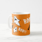 Personalisiert Spooky Halloween Ghosts Kaffeemasch Kaffeetasse (Vorderseite Links)