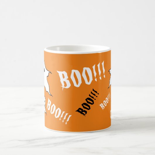 Personalisiert Spooky Halloween Ghosts Kaffeemasch Kaffeetasse (Mittel)