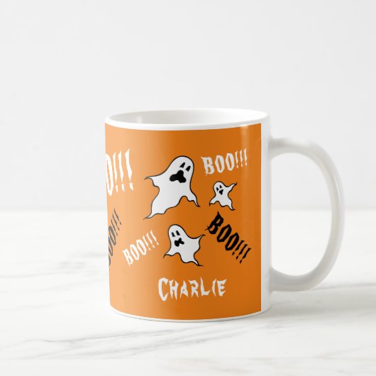 Personalisiert Spooky Halloween Ghosts Kaffeemasch Kaffeetasse (Rechts)