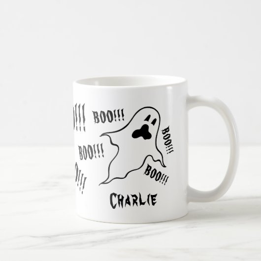 Personalisiert Spooky Halloween Ghosts Kaffeemasch Kaffeetasse (Rechts)