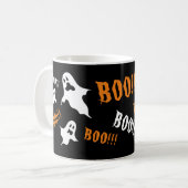 Personalisiert Spooky Halloween Ghosts Kaffeemasch Kaffeetasse (Vorderseite Links)