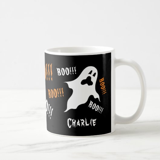 Personalisiert Spooky Halloween Ghosts Kaffeemasch Kaffeetasse (Rechts)
