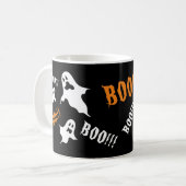 Personalisiert Spooky Halloween Ghosts Kaffeemasch Kaffeetasse (Vorderseite Links)