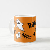 Personalisiert Spooky Halloween Ghosts Kaffeemasch Kaffeetasse (Vorderseite Links)