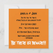 Personalisiert Spooky Halloween Ghosts Party Einladung (Rückseite)