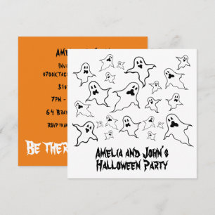 Personalisiert Spooky Halloween Ghosts Party Einladung