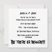 Personalisiert Spooky Halloween Ghosts Party Invit Einladung (Rückseite)