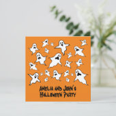 Personalisiert Spooky Halloween Ghosts Party Invit Einladung (Stehend Vorderseite)