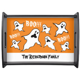 Personalisiert Spooky Halloween Ghosts Serviertabl Serviertablett
