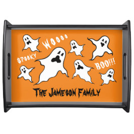 Personalisiert Spooky Halloween Ghosts Serviertabl Serviertablett