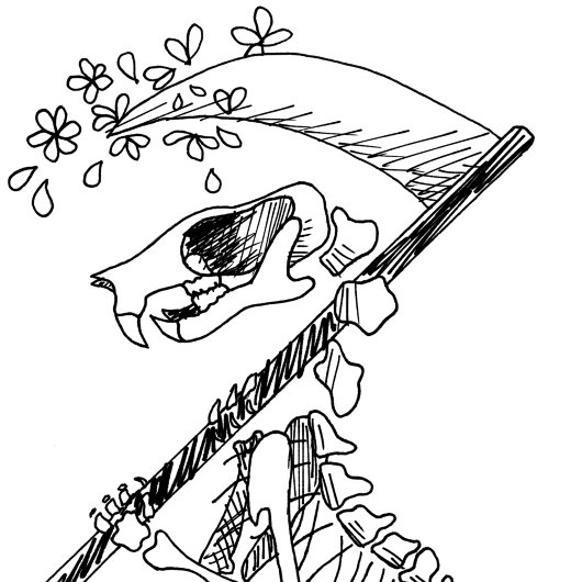 Personalisiert Spooky Rat Skeleton Sketchbook Notizblock