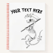 Personalisiert Spooky Rat Skeleton Sketchbook Notizblock (Vorderseite)