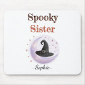 Personalisiert Spooky Sister Mousepad (Vorne)