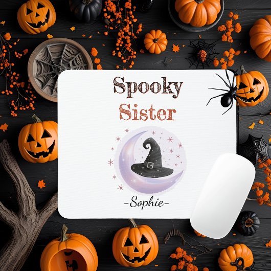 Personalisiert Spooky Sister Mousepad