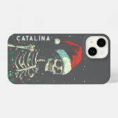 Personalisiert Spooky Weihnachten iPhone Hülle (Rückseite (Horizontal))