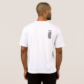 Personalisiert Sport Back Print Mens Moderne Vorla T-Shirt (Schwarz voll)