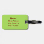 Personalisiert Sport Baseball Ball und Handschuh Gepäckanhänger (Rückseite horizontal)