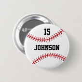 Personalisiert-Sport-Baseball Button (Vorne & Hinten)