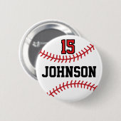 Personalisiert-Sport-Baseball Button (Vorne & Hinten)