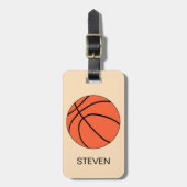 Personalisiert Sport Basketball Gepäckanhänger (Vorderseite vertikal)
