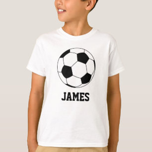 Personalisiert Sport Fußball Weiß T-Shirt