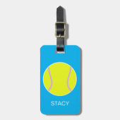 Personalisiert Sport Tennis Ball Gepäckmarke Gepäckanhänger (Vorderseite vertikal)