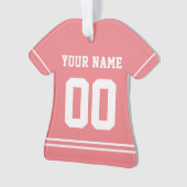 Personalisiert Sports Jersey Style Ornament (Vorderseite)