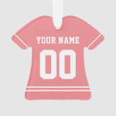 Personalisiert Sports Jersey Style Ornament (Rückseite)